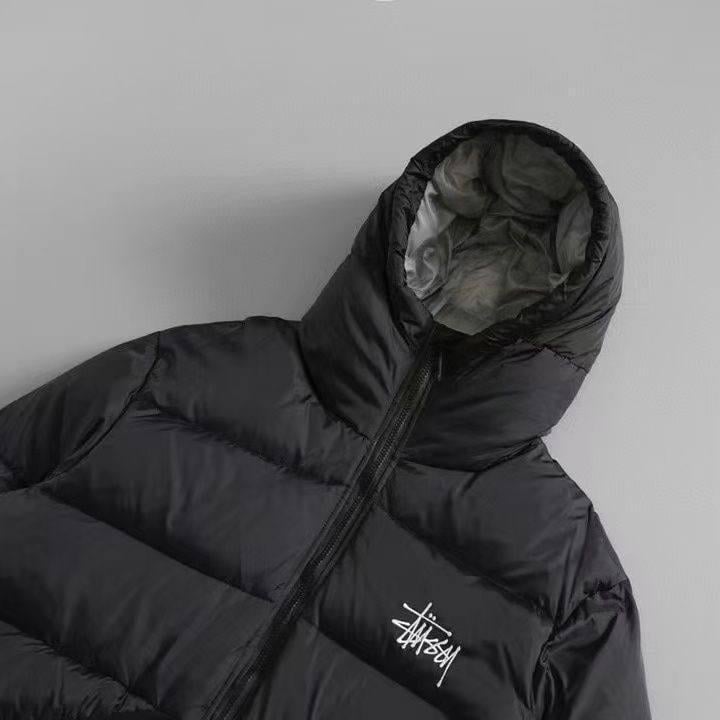 Пуховик Stussy Down Parka Micro Ripstop Чорний (2418476458) - фото 3