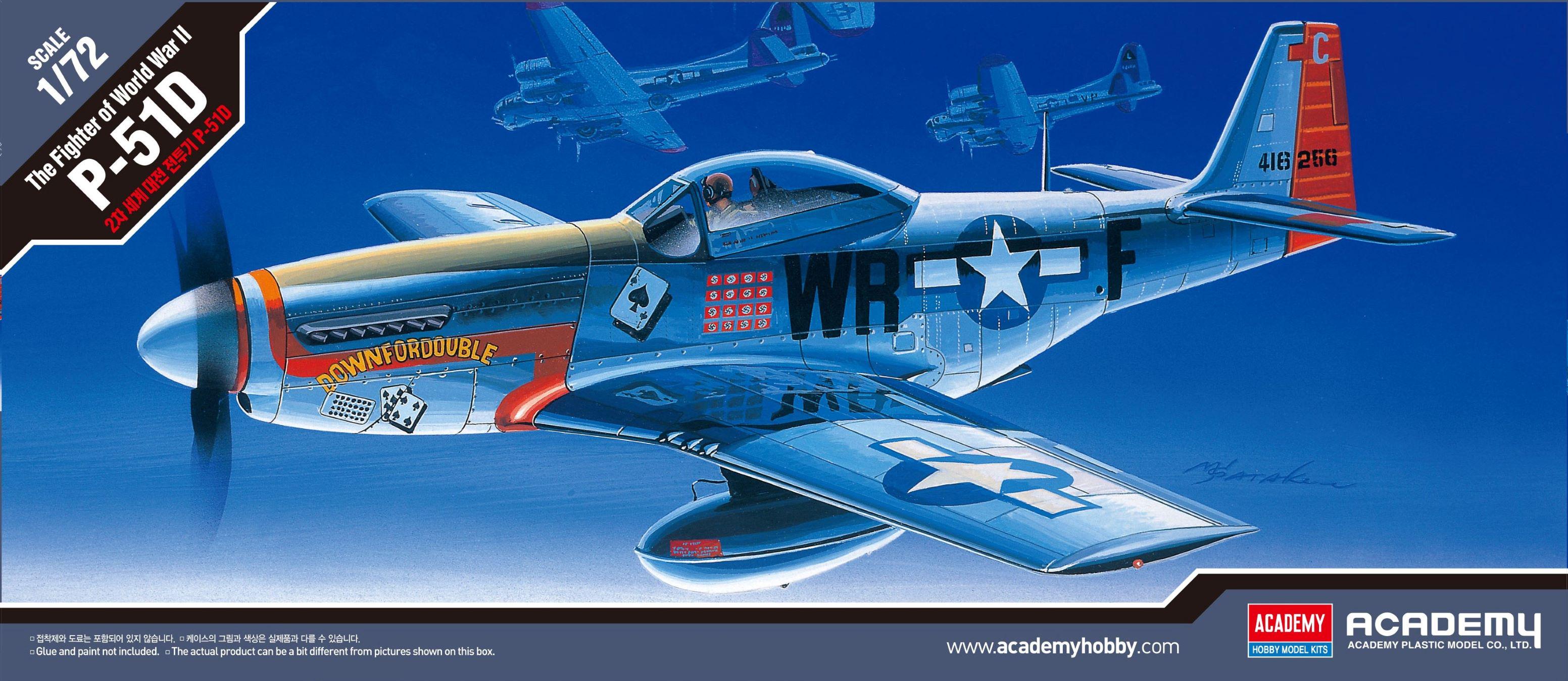 Сборная модель Academy The Fighter of World War II P-51D 1:72 (12485)