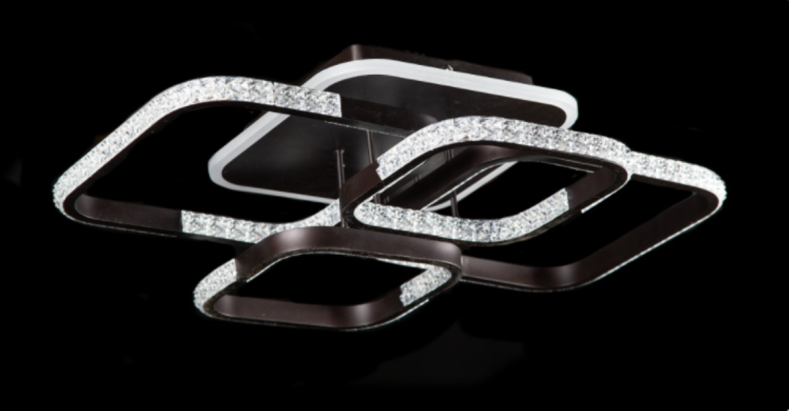 Светодиодная люстра LK39854/2/2/1 LED CF Белый/Венге (AN000839)