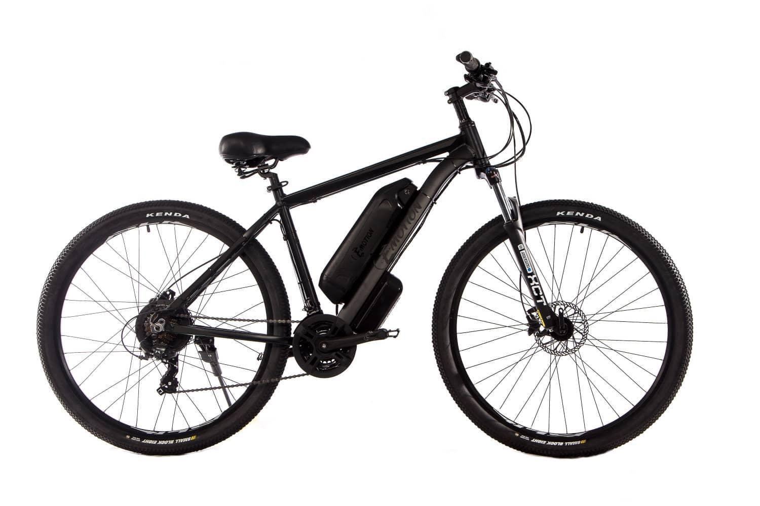 Электровелосипед E-Motion MTB GT механический тормоз 29"/19" 36V 15Ah 500W Черный матовый (EMMTBGTBM)