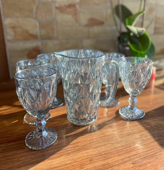 Набор для напитков Зеркальный изумруд 7 пр. Blue