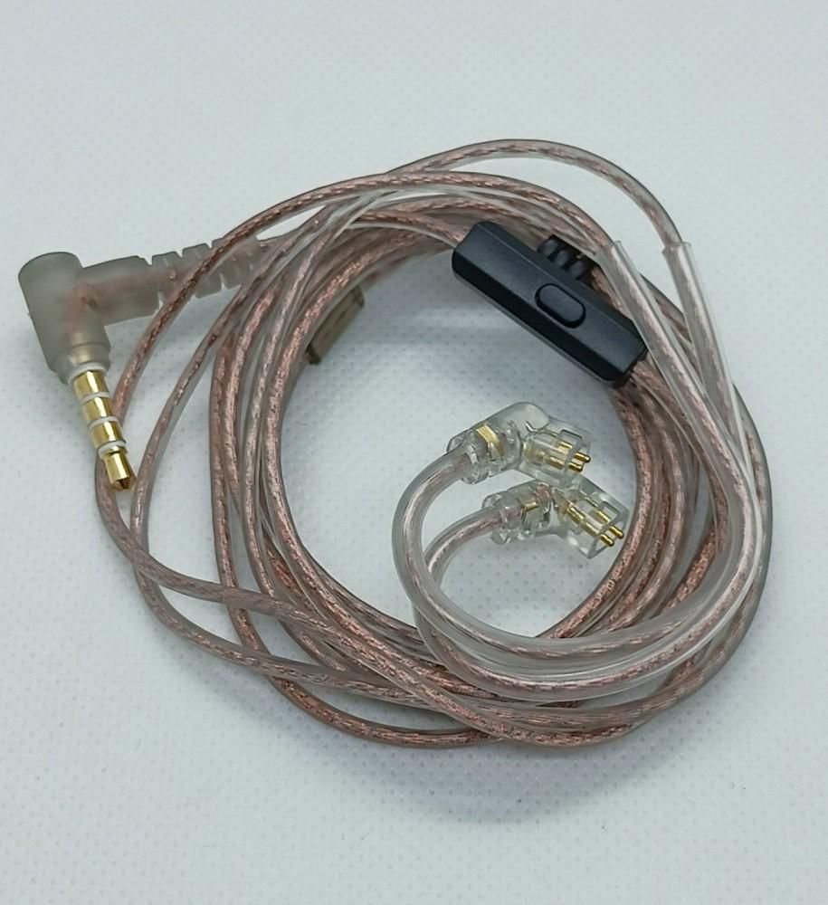 Кабель змінний для навушників KZ/CCA/TRN Mic тип С 2pin 0,75 мм mini jack 3,5 мм (18255302) - фото 5