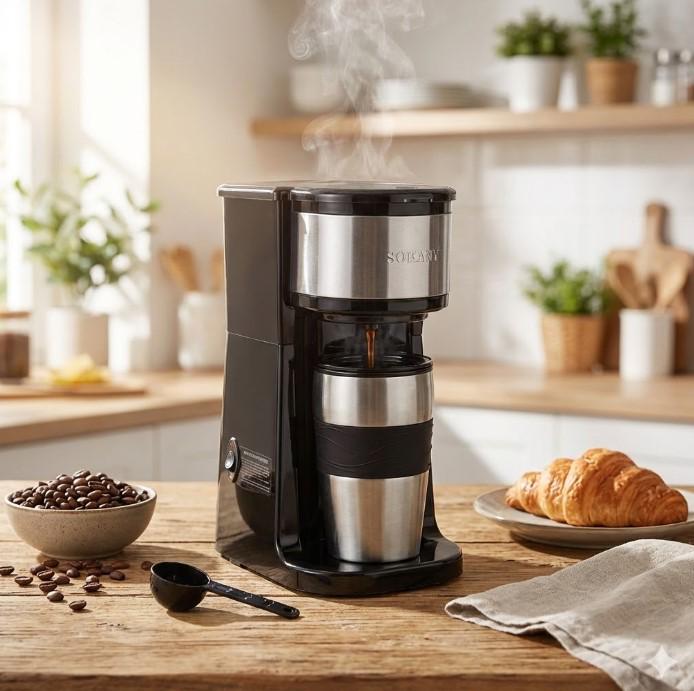 Кавоварка електрична Sokany для меленої кави (SK-04028) - фото 5