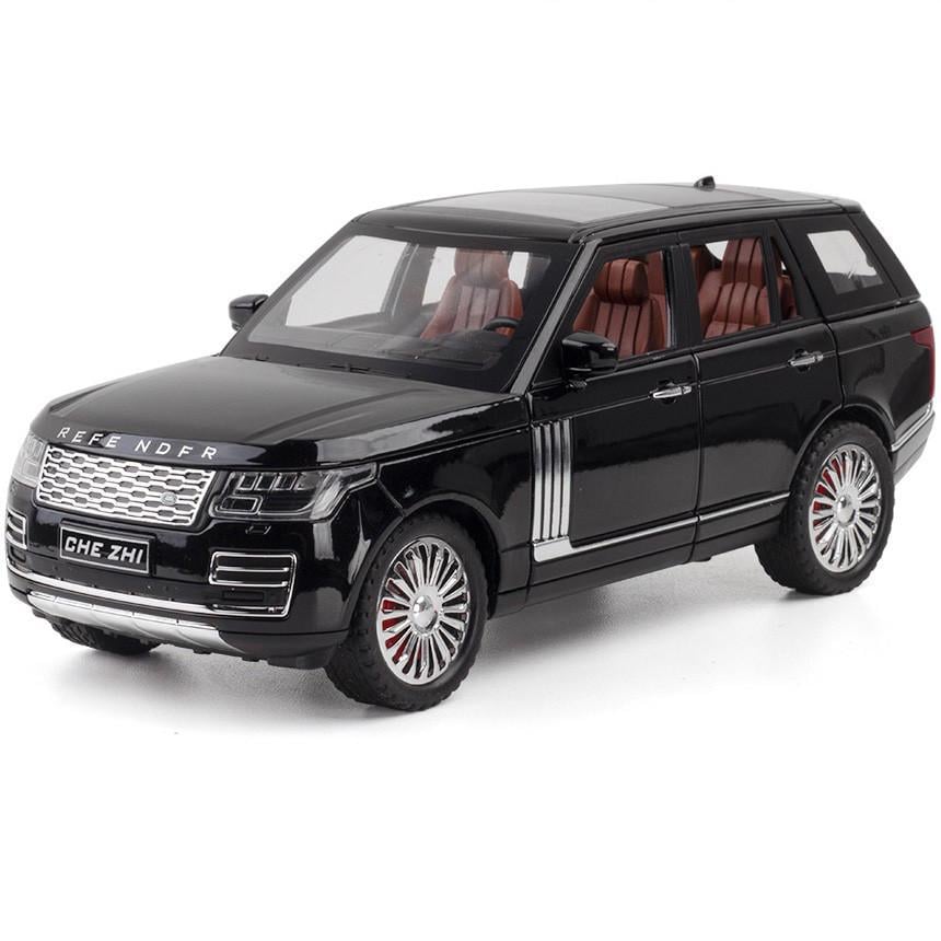 Игрушечная машинка металлическая Range Rover коллекционная Инерционная Черный (28443523)