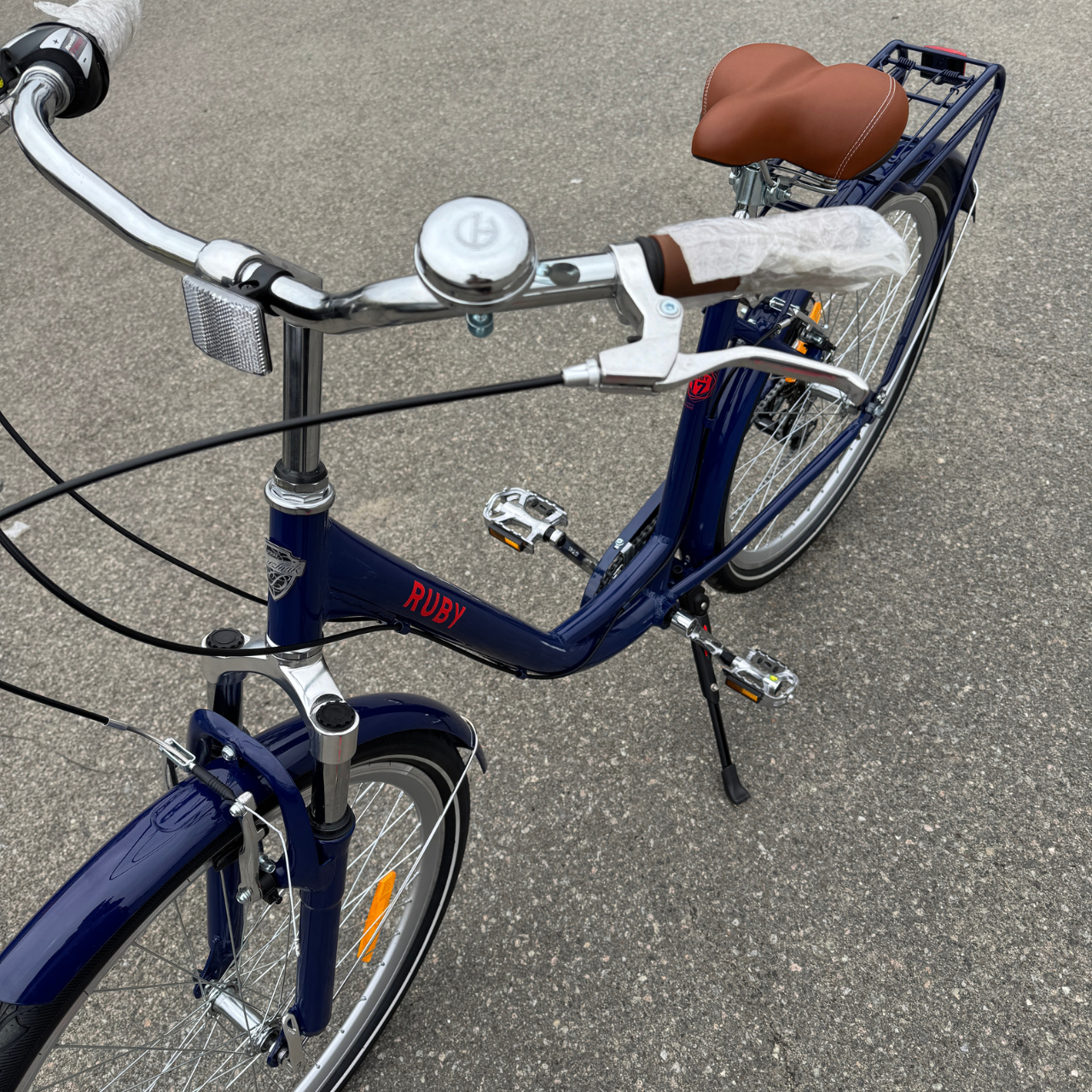 Велосипед AL 26" Dorozhnik RUBY Vbr FR рама-17" Темно-синій - фото 10