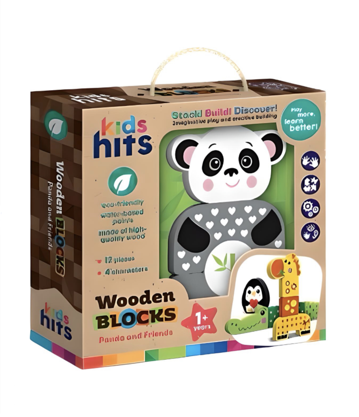 Игрушка деревянная Kids hits Panda and friends 10 деталей (DN-KH20/006)