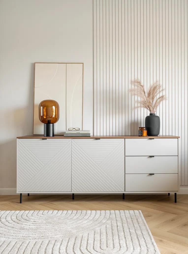 Комод JUST 2D3S 2 отдела с дверцей/3 ящика Кашемир (ART2144)