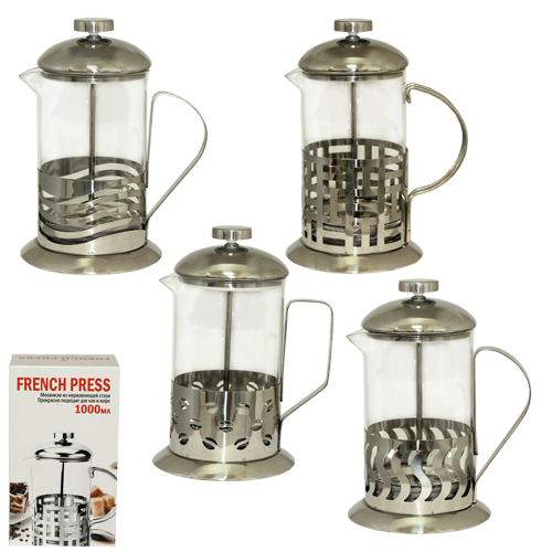 Чайник заварочный SNT с поршнем 1 л (9101)