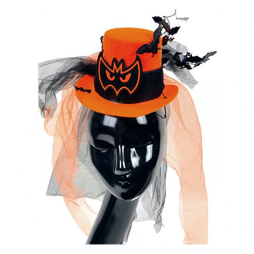 Шляпка Леди Bat с фатой SETA Decor 17-804BLK-OR