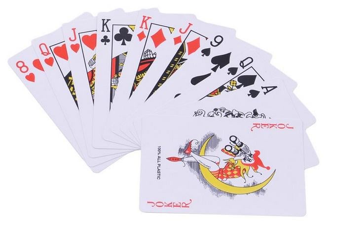 Гральні карти Poker пластикові 54 шт. (№395-3)