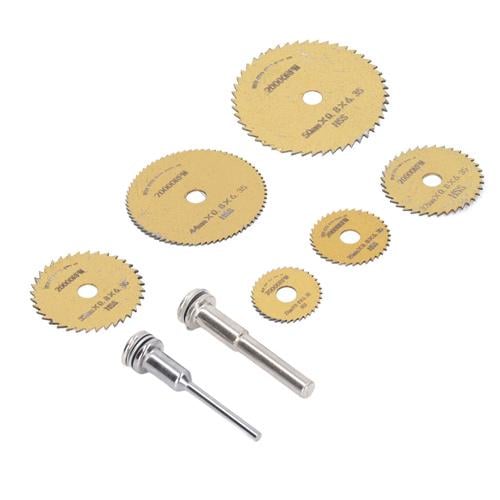 Набір відрізних кругів дискових пил і 2 тримачі 22-50 мм HSS 6 шт. Gold (928113) - фото 2 Набір відрізних кругів дискових пил і 2 тримачі 22-50 мм HSS 6 шт. Gold (928113) - фото 2