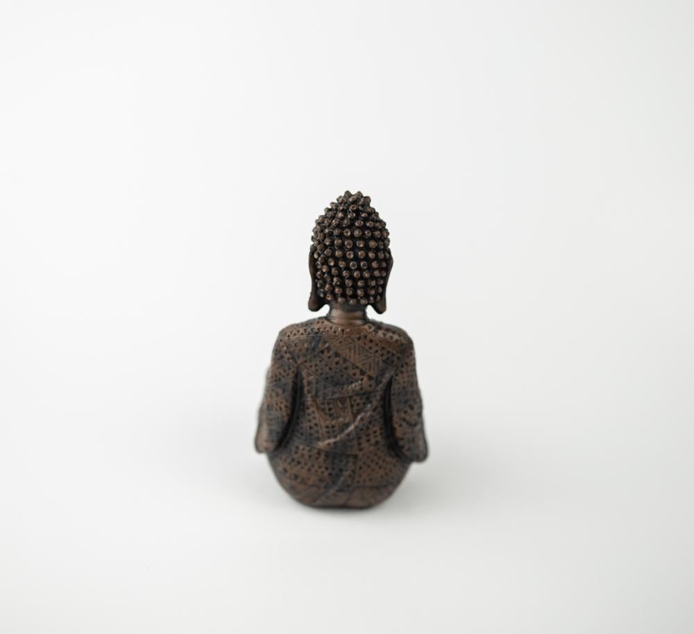 Підсвічник Будда обіймає 15х10х10 см Коричневий (ПП703в) - фото 5