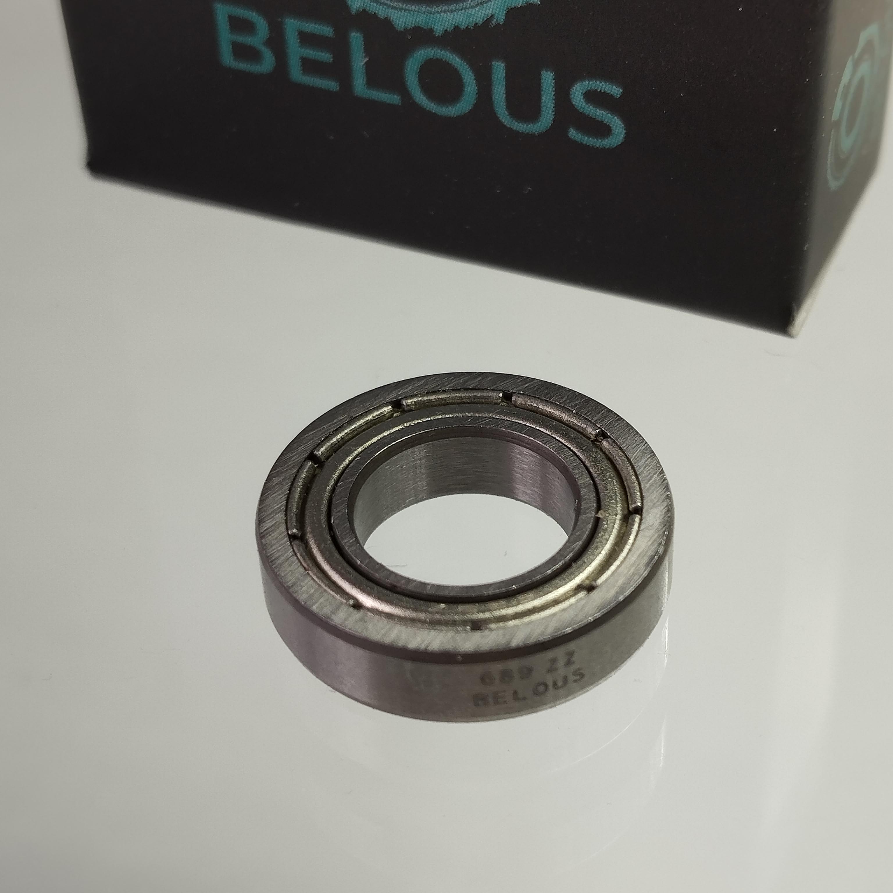 Підшипник BELOUS 689 ZZ кульковий однорядний 9 мм x 17 мм x 4 мм gcr15 ABEC3 rpm10000 (100477)