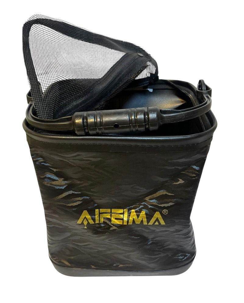 Відро ПВХ Feima ущільнене для підгодовування або живця 24х24х23 см (2207430176) - фото 6