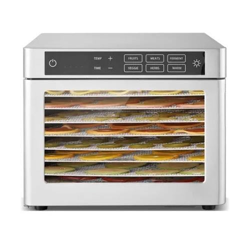 Дегидратор бытовой Tekhniko DH-06F-SS 8 лотков 30x28 см (DH-08F-SS) - фото 2 Дегидратор бытовой Tekhniko DH-06F-SS 8 лотков 30x28 см (DH-08F-SS) - фото 2