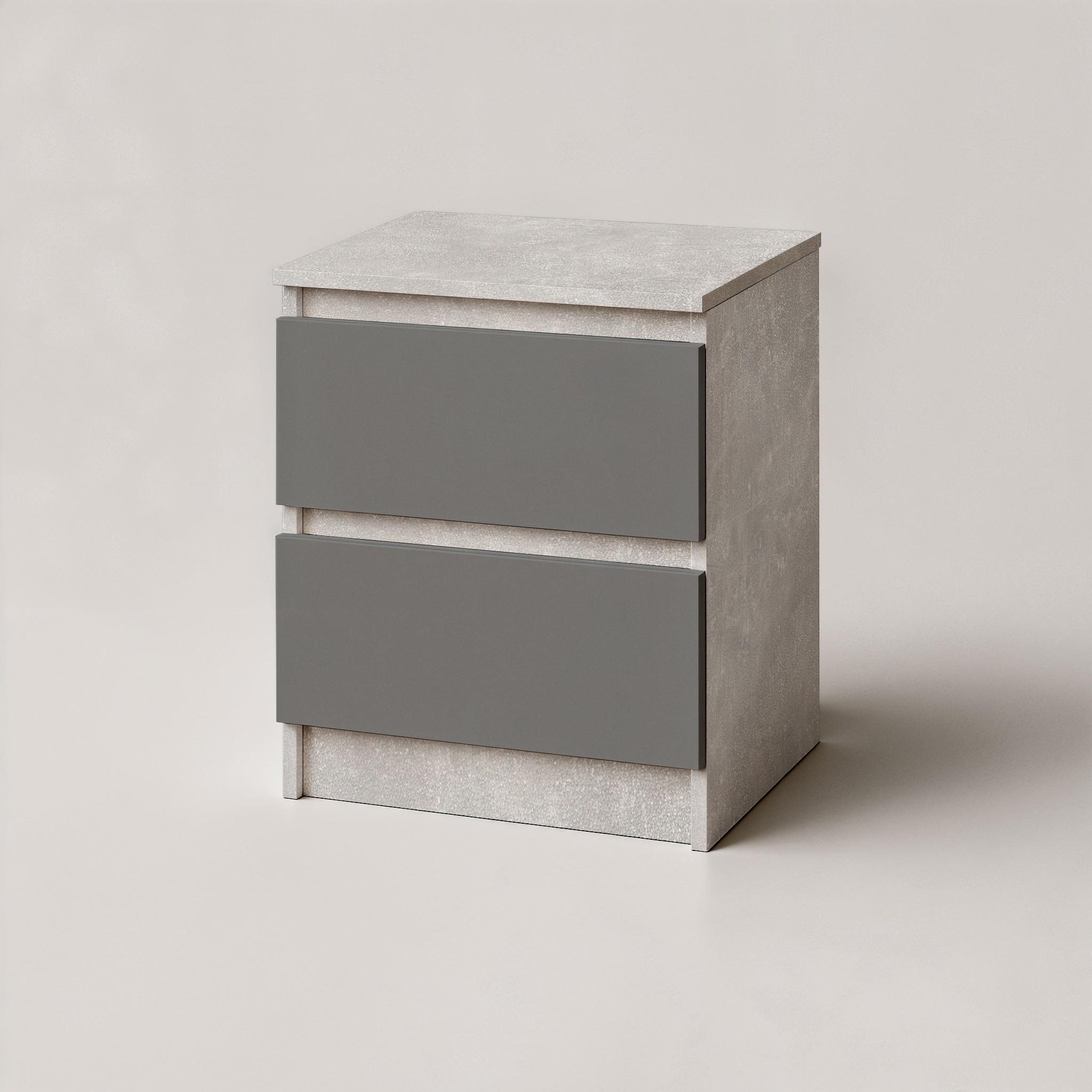 Тумба прикроватная FT-225 400х400х530 мм Бетон/Антрацит - фото 2
