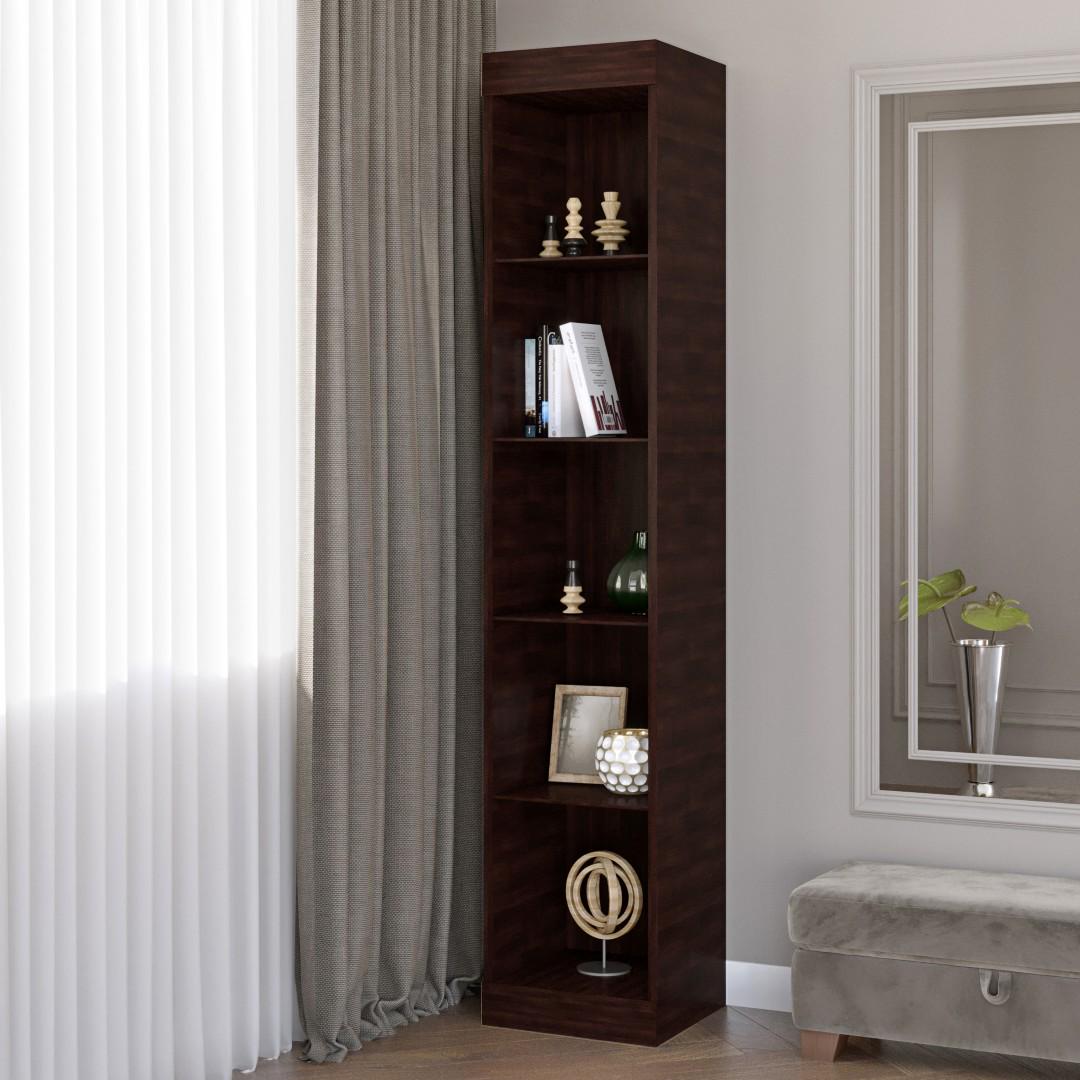 Пенал Everest Соната открытый 400х376х2050 мм Венге темный (11269) - фото 3