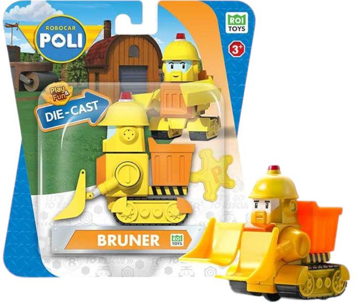 Машинка колекційна металева Robocar Poli Die Cast Брунер (MRT-0608)