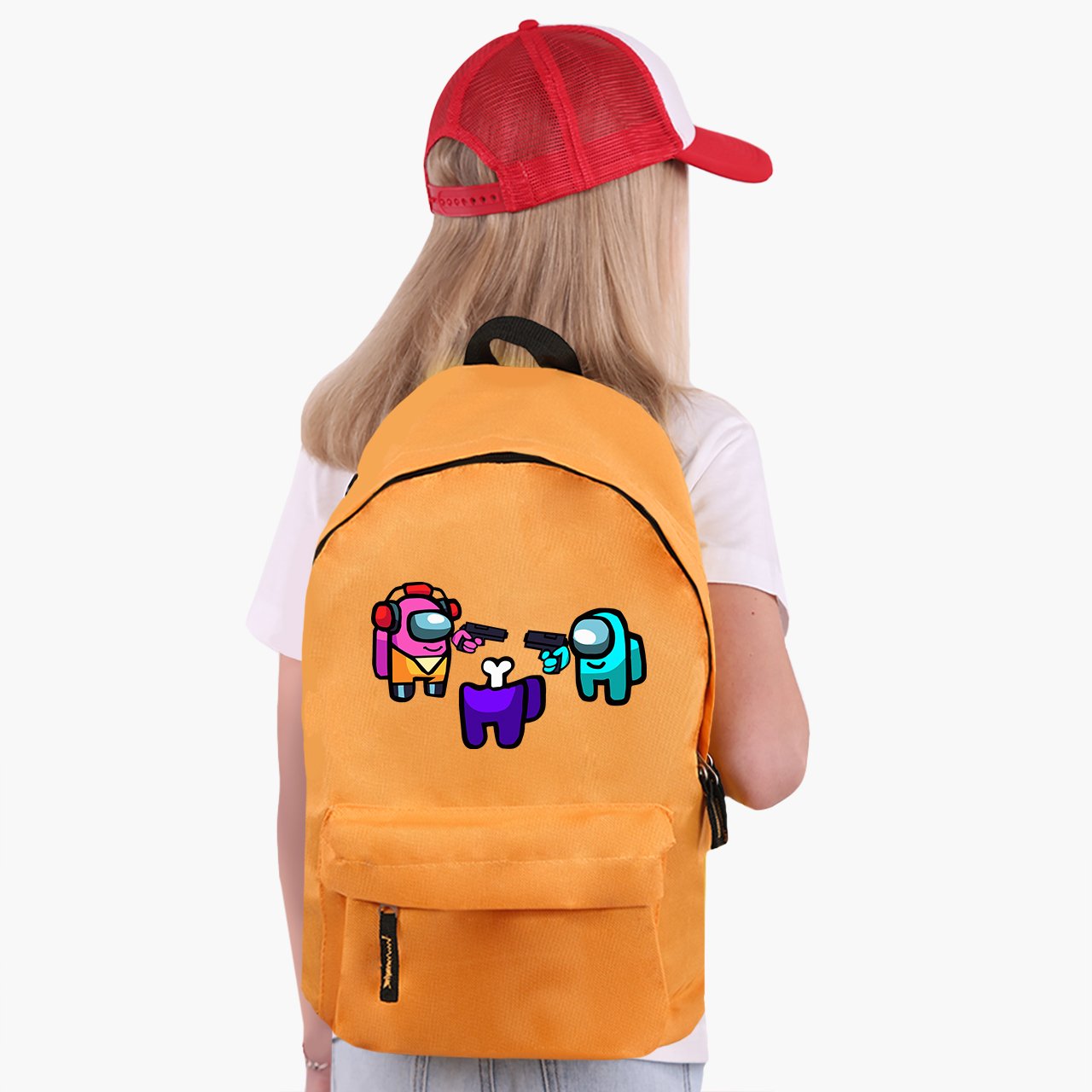 Рюкзак детский Among Us Оранжевый (9263-2598-OG) - фото 2 Рюкзак детский Among Us Оранжевый (9263-2598-OG) - фото 2