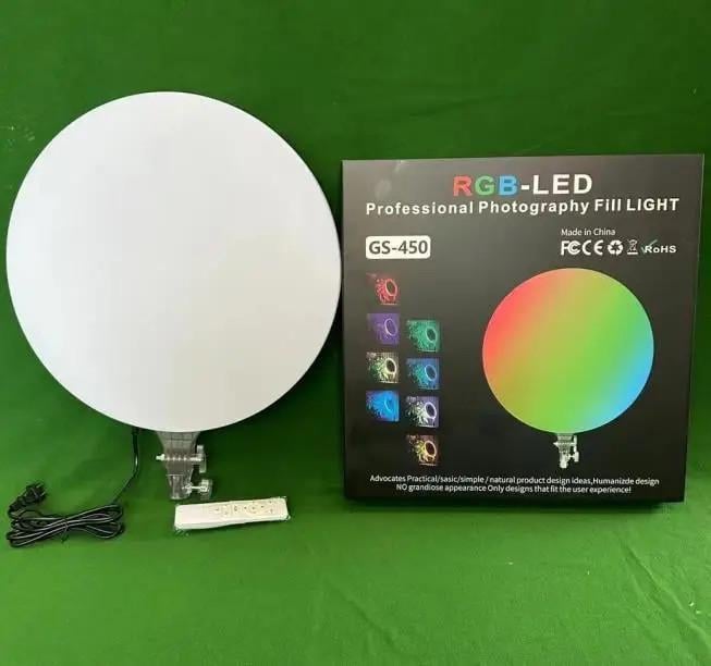 Лампа светодиодная LED для фото и видео кольцевая RGB - фото 6