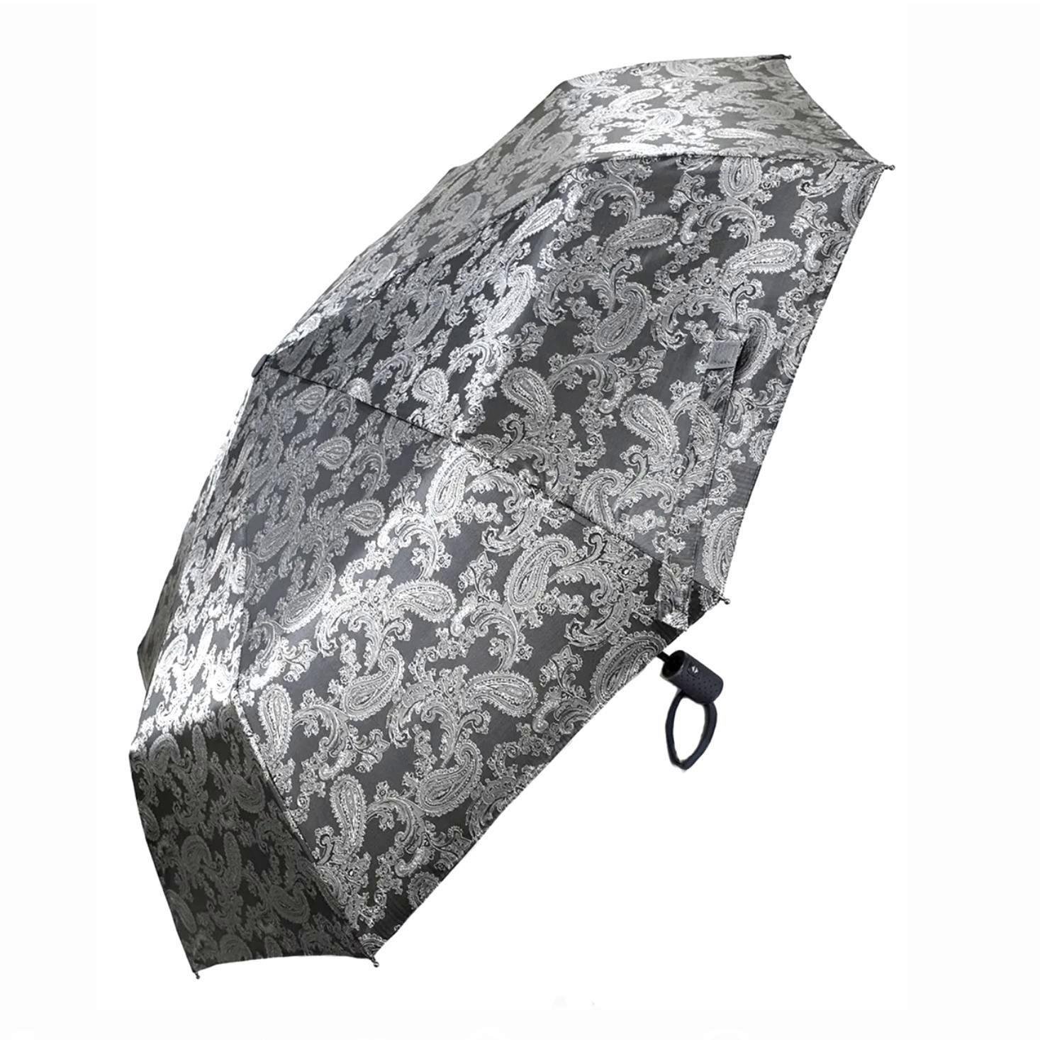 Зонт Lantana женский автомат складной жаккард Серый (58138)