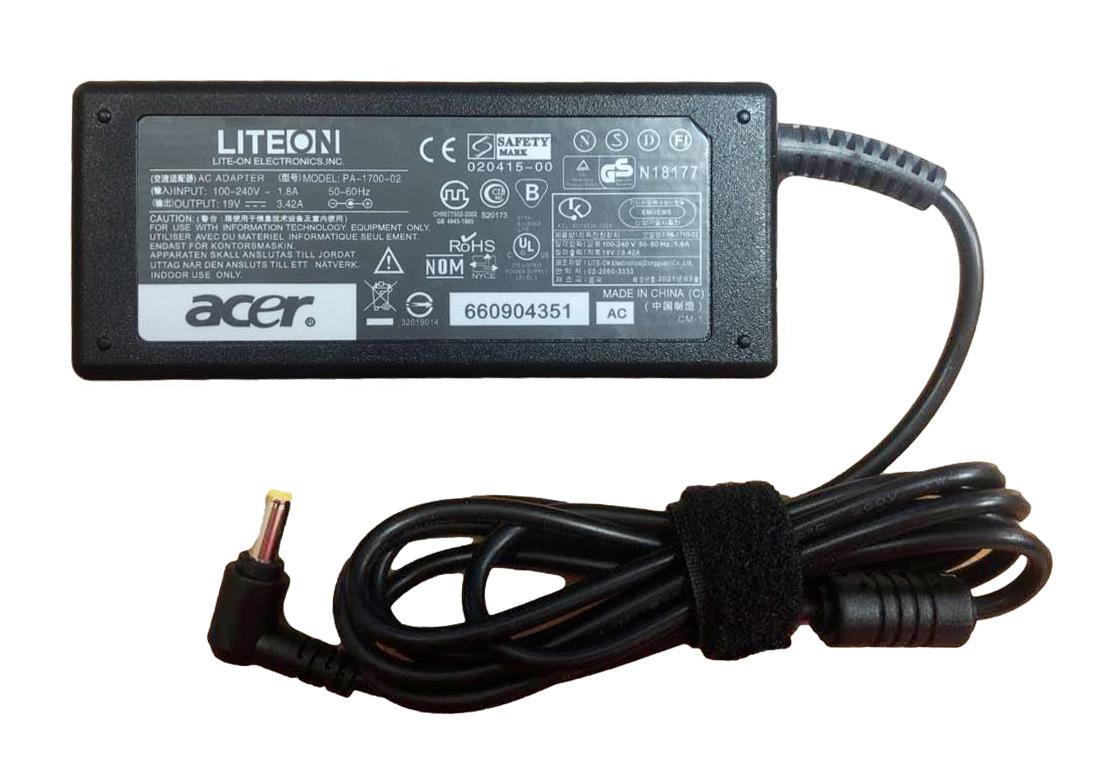 Блок питания для ноутбука Acer 65W 19V 3,42A 5,5x1,7 мм (057312)