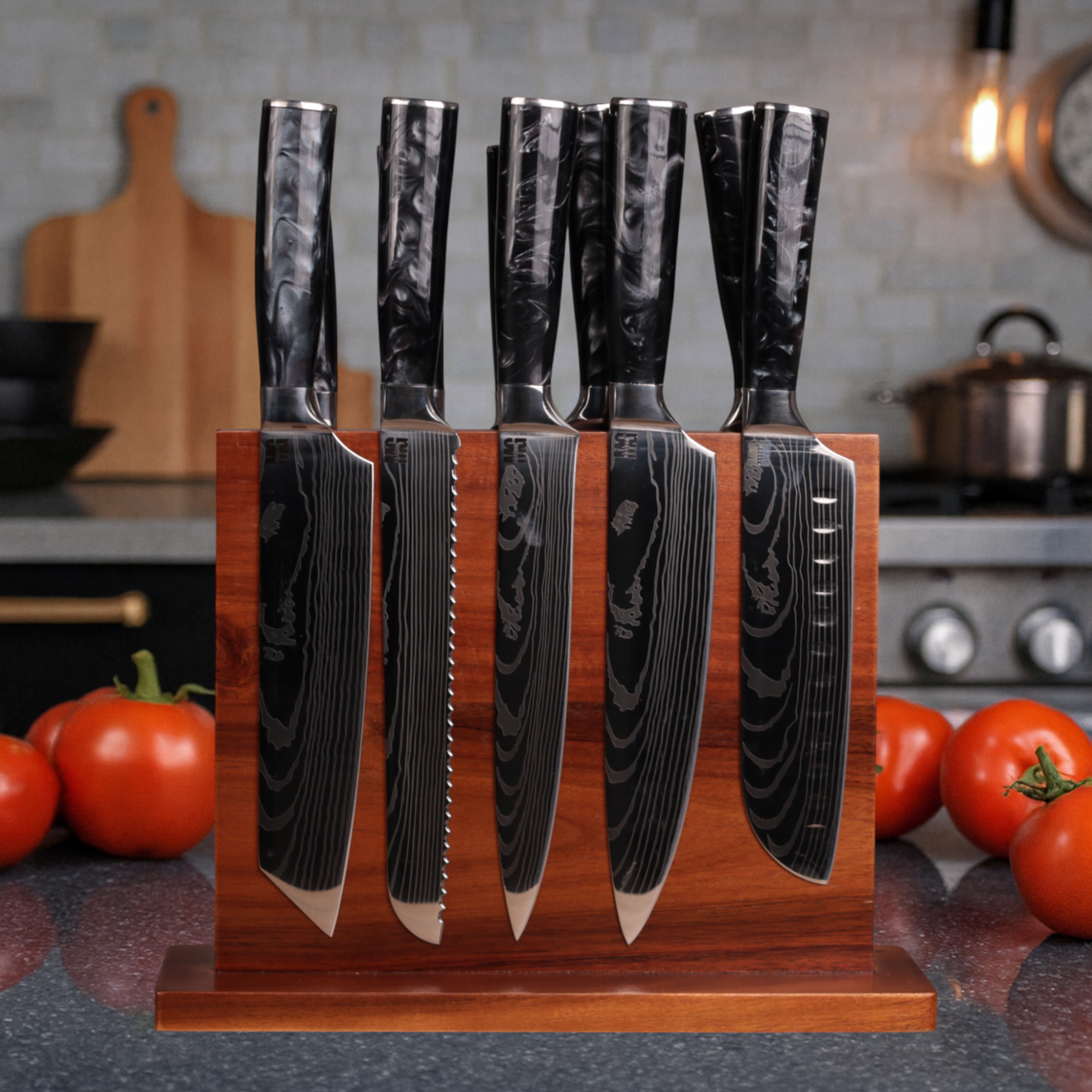 Набір ножів кухонних MAGURA Kitchen 11в1 Black (35010811)