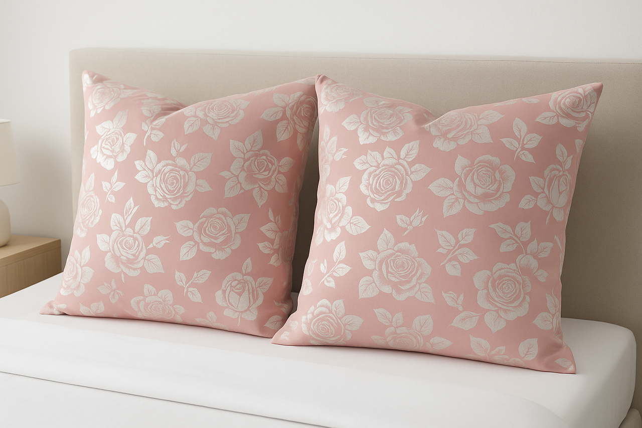 Напірник на подушку 60х60 см Рожевий (P-03-022pink/60x60/2.25)