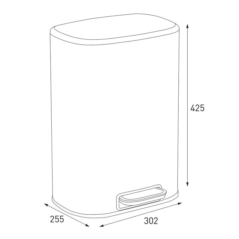 Відро для сміття MIXXUS Premium Diverse-TC0112 SS Color 12 л з плавним закриттям нержавіюча сталь (OL-MI7079) - фото 9
