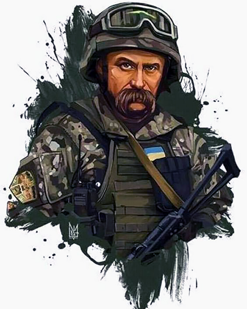 Алмазная мозаика Чарівний діамант Тарас Шевченко – с Украиной в сердце 40x50 см (КДИ-1370)