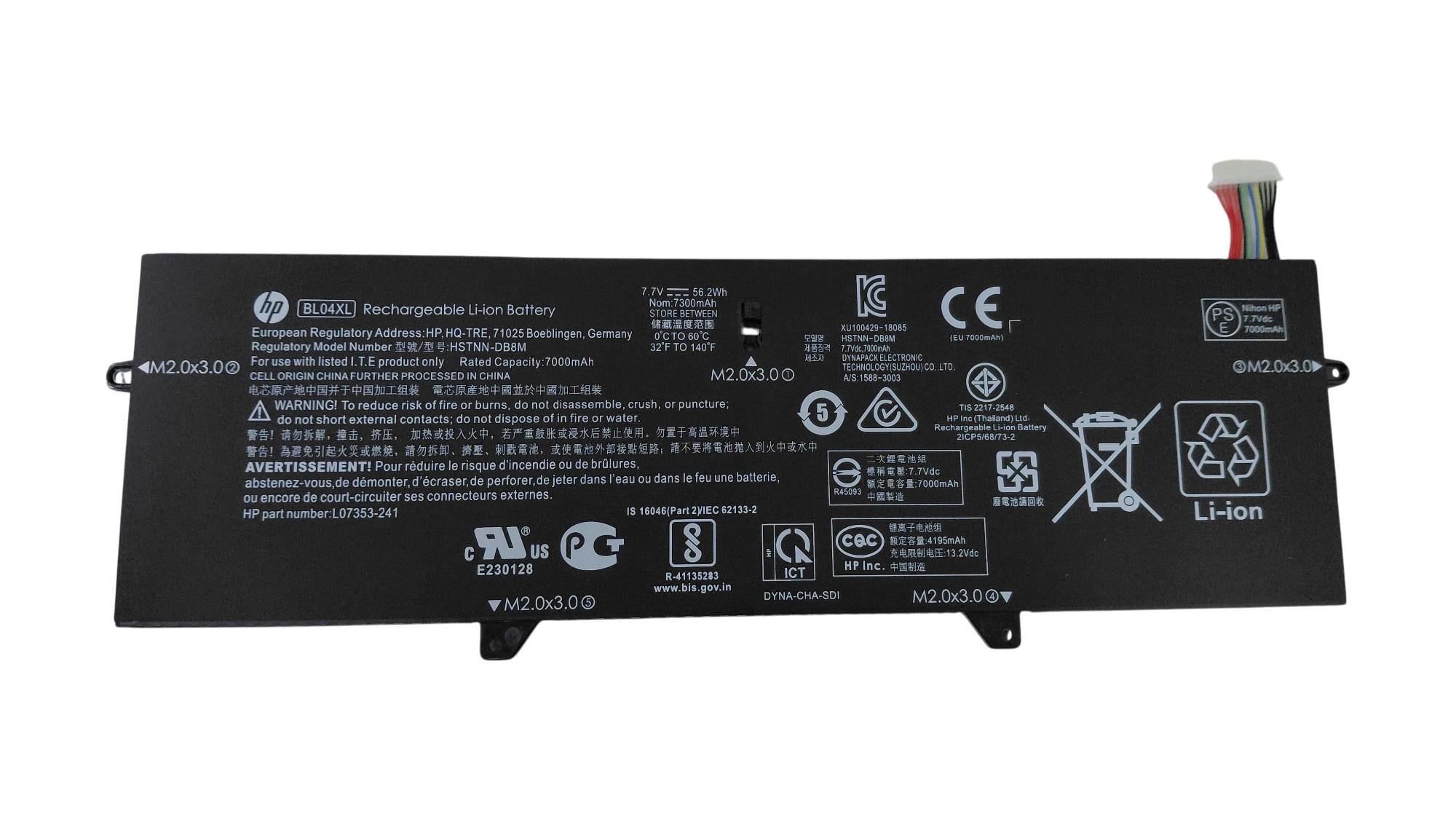 Аккумулятор для ноутбука HP BL04XL EliteBook x360 1040 G5 7,7V 7300 mAh