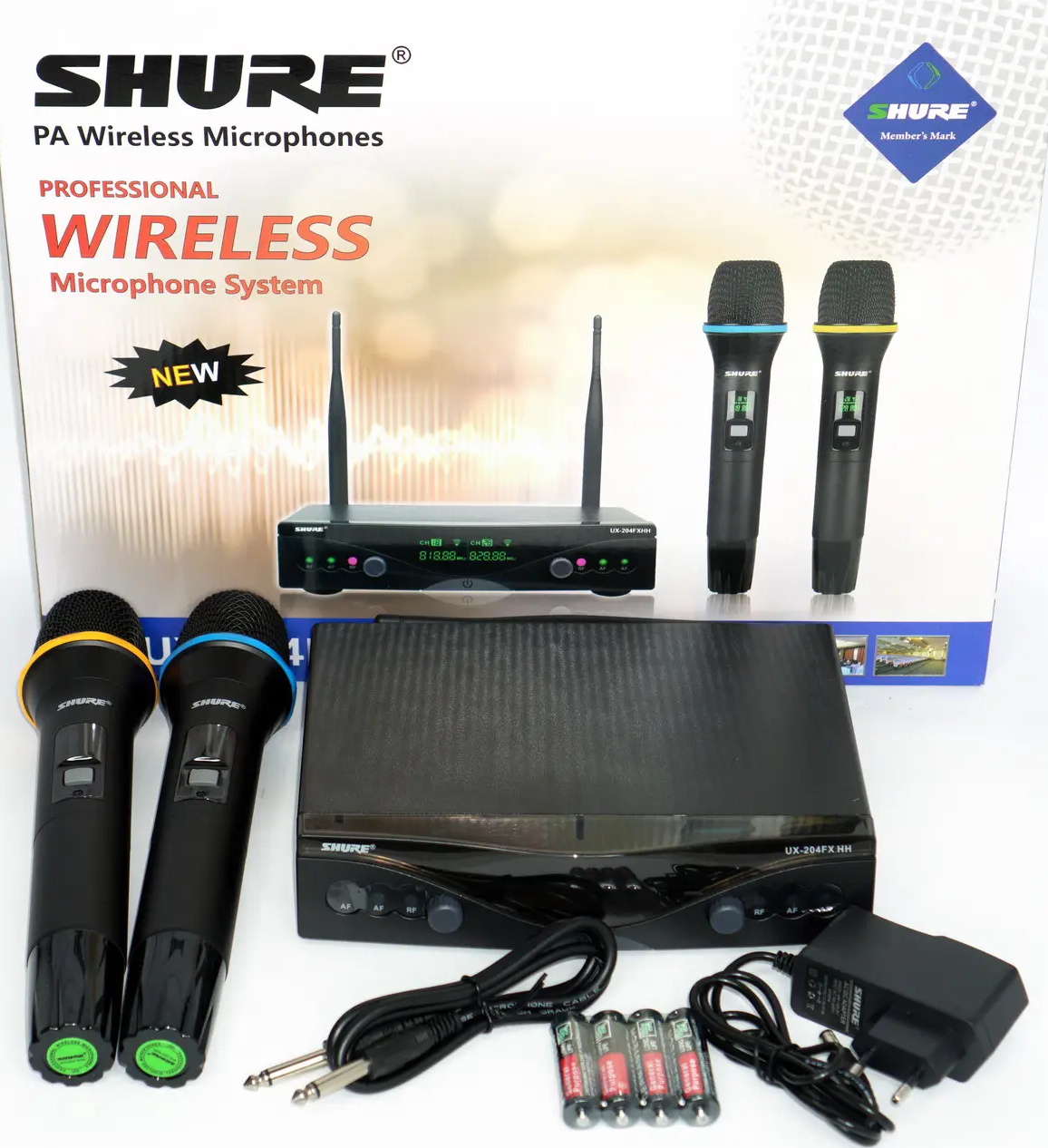 Радіосистема база Shure UX-204FX 2 радіомікрофони (30249785) - фото 7