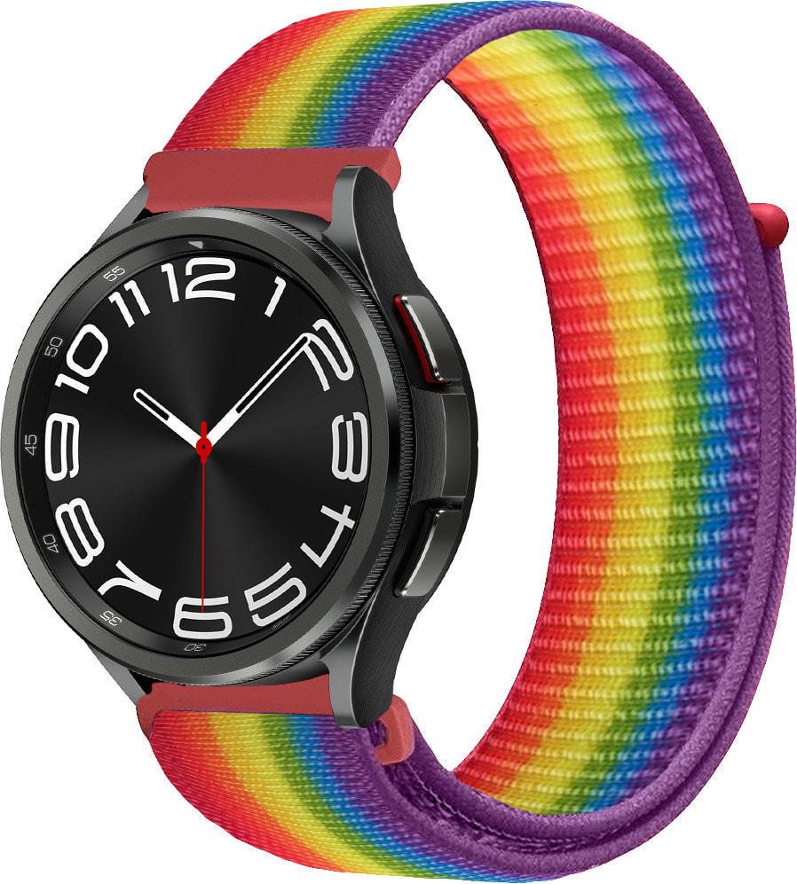 Ремешок нейлоновый Sport Loop для Galaxy Watch 6 Classic 43 мм Rainbow (37653-6B)