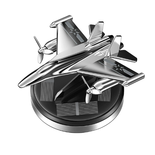 Ароматизатор автомобільний літак на сонячних елементах Сірий