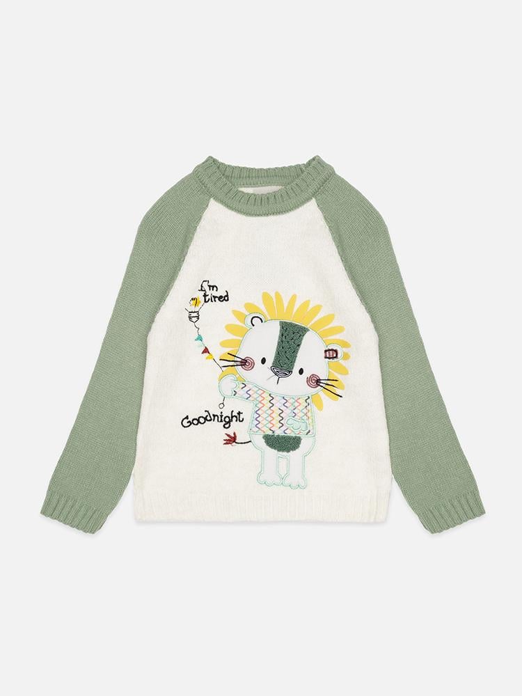 Джемпер для мальчика ЦБ-00220535 104 см Молочный (28575385)