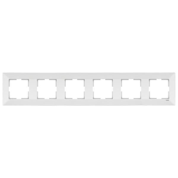 Рамка шестиместная горизонтальная Viko Meridian Белый (00000012480)
