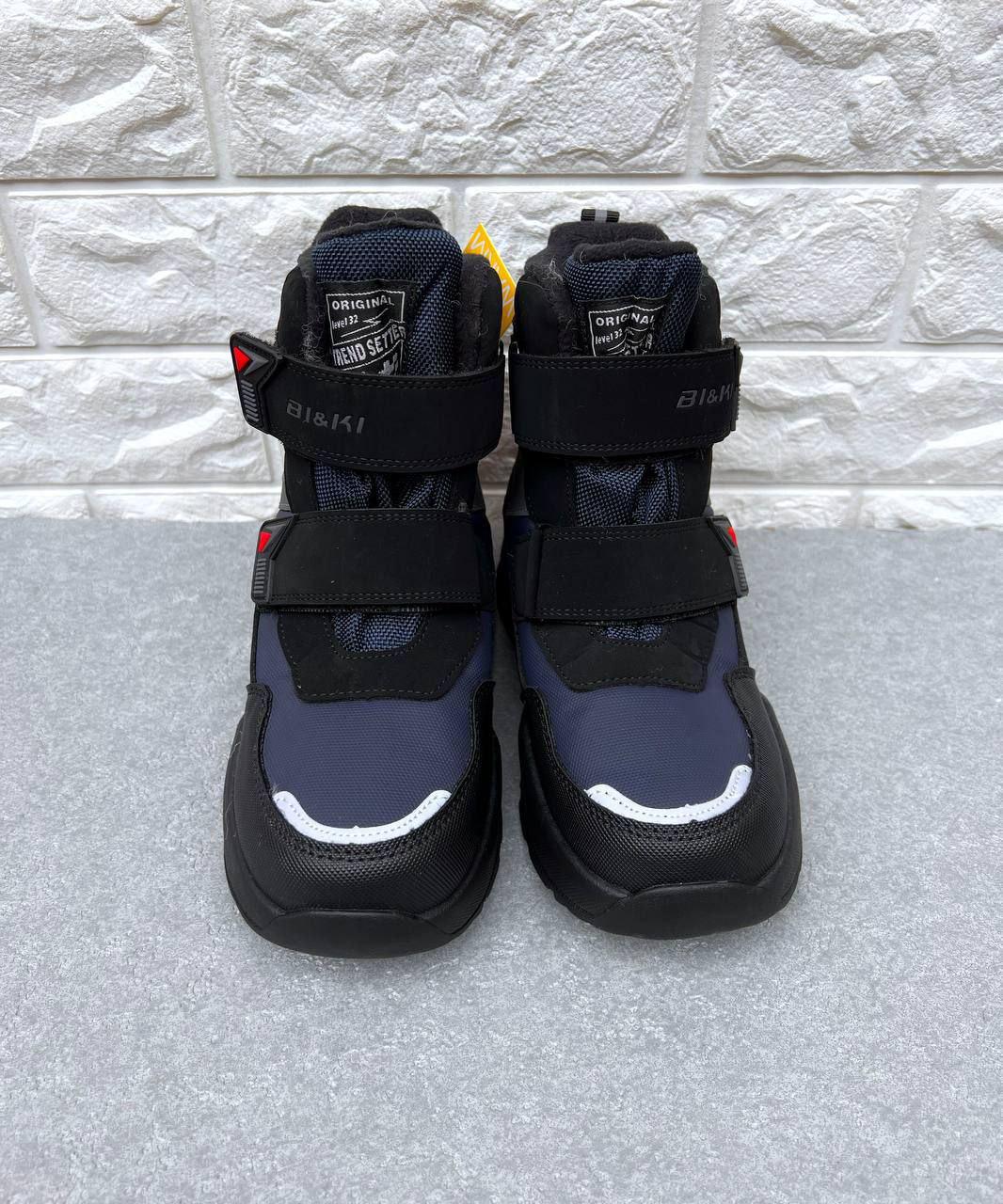 Ботинки-сноубутсы для мальчика BIKI 1361 р. 35 22,4 см Синий (1361-1) - фото 2