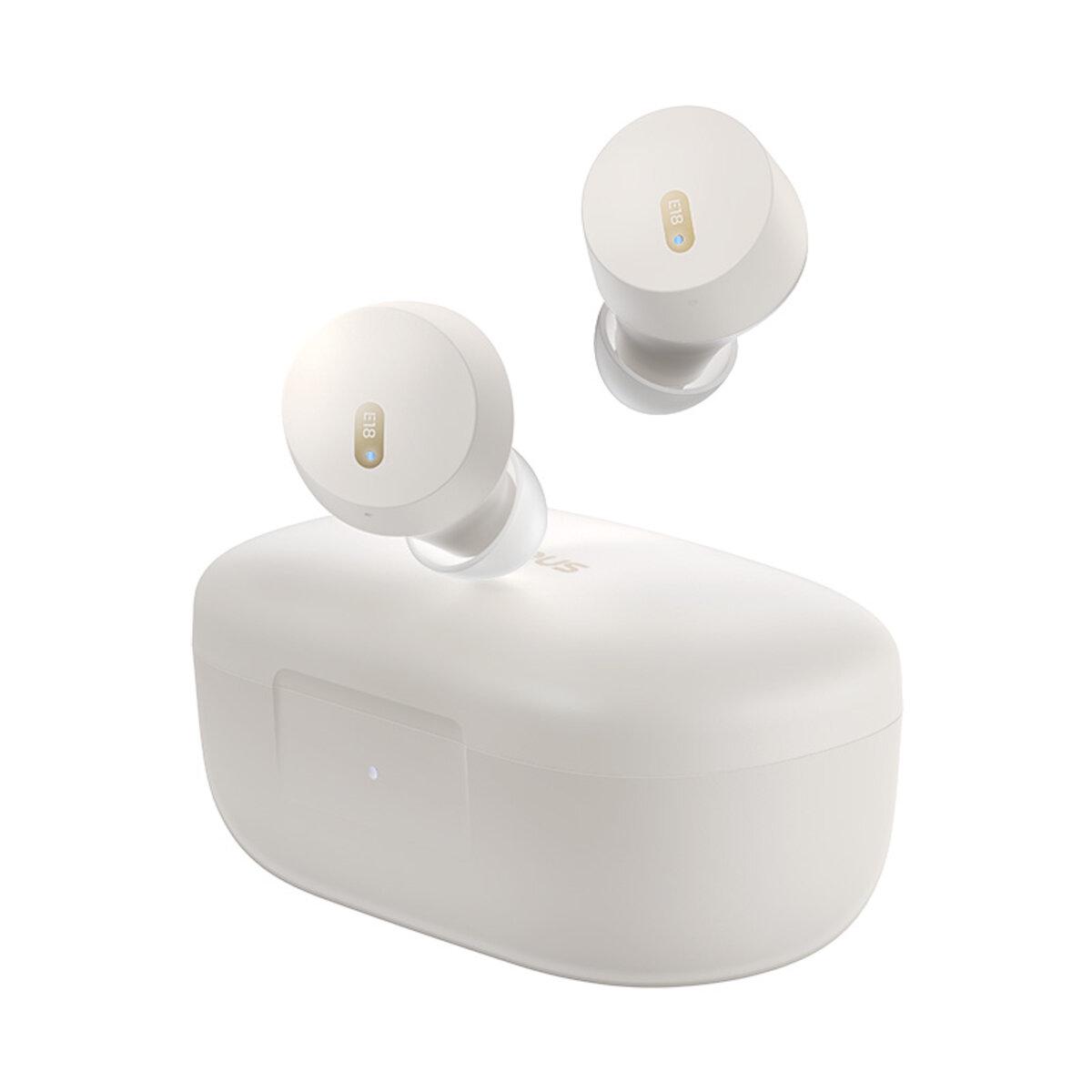 Наушники беспроводные Baseus Bowie E18 True Wireless Earphones BT5.3 300 mAh Stellar White (A00023800223-00)