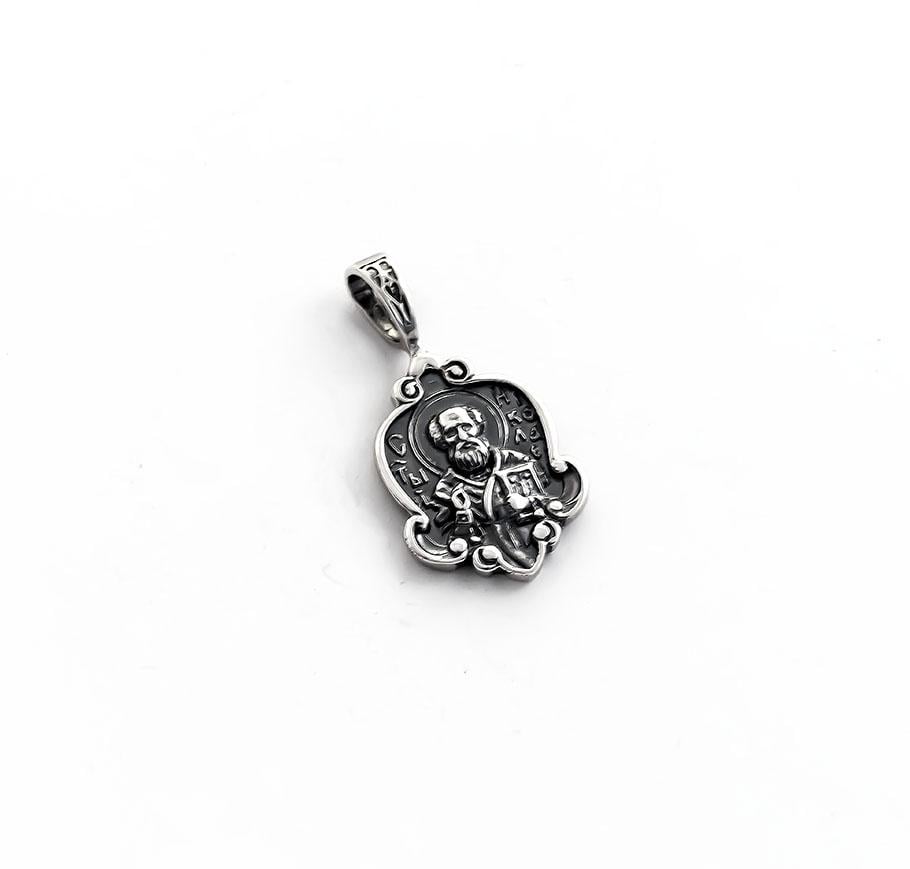 Кулон Іконка Микола Чудотворець Maxi Silver 7559 (87559)