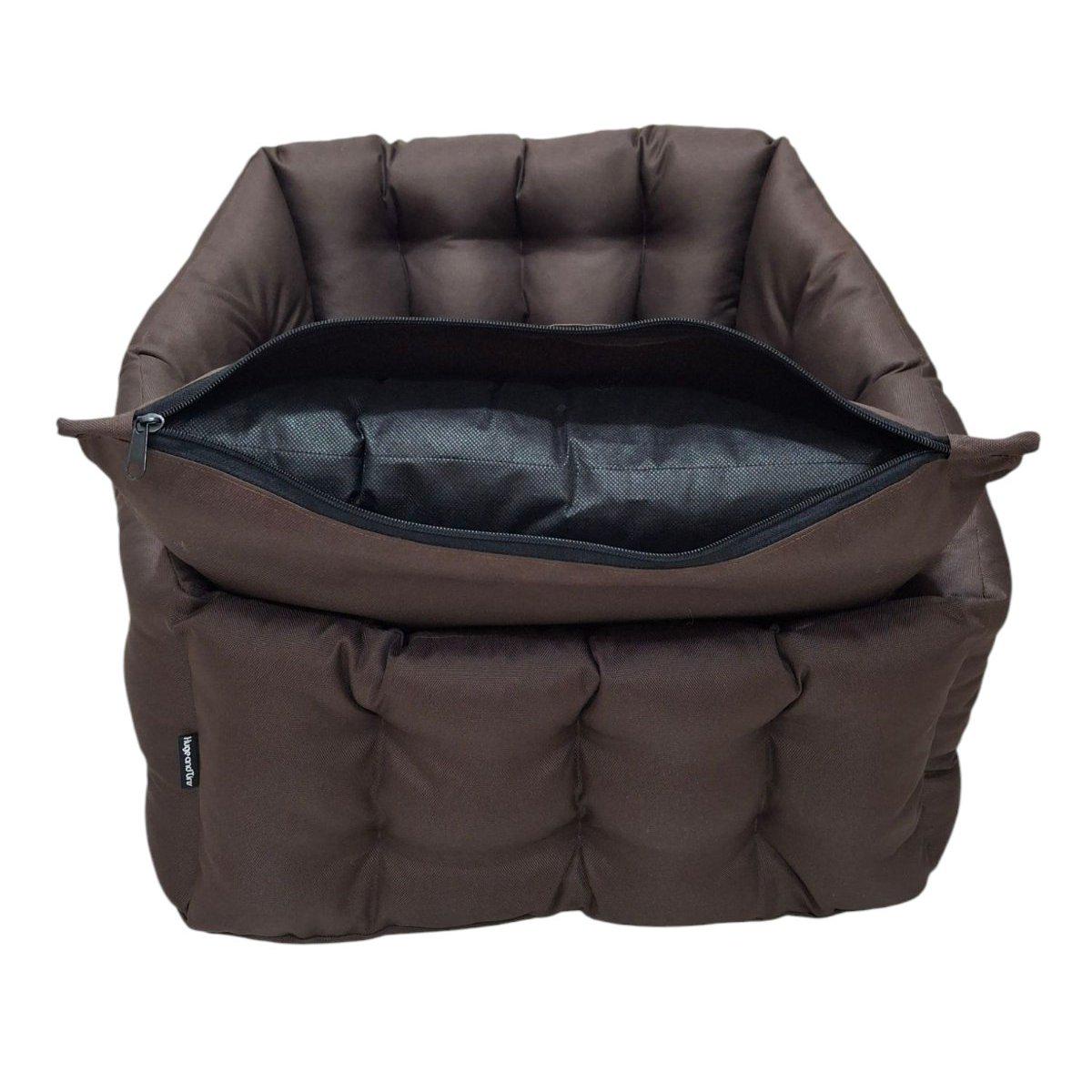 Крісло автомобільне для собак Huge and Tiny зі знімними ременями Waterproof Oxford 50x45 см Карамельний (25590402) - фото 7 Крісло автомобільне для собак Huge and Tiny зі знімними ременями Waterproof Oxford 50x45 см Карамельний (25590402) - фото 7