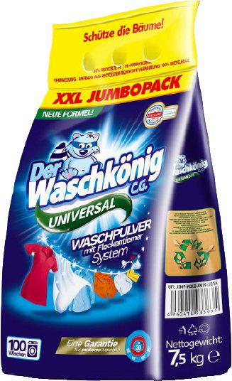 Стиральный порошок Waschkonig универсальный 7,5 кг 100 стирок