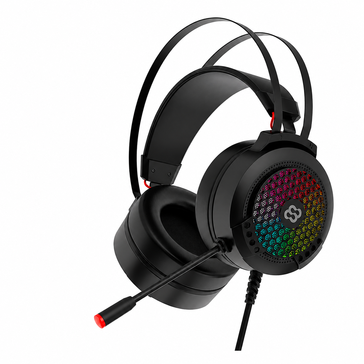 Наушники игровые Woer E21 с микрофоном Черный (35130421)