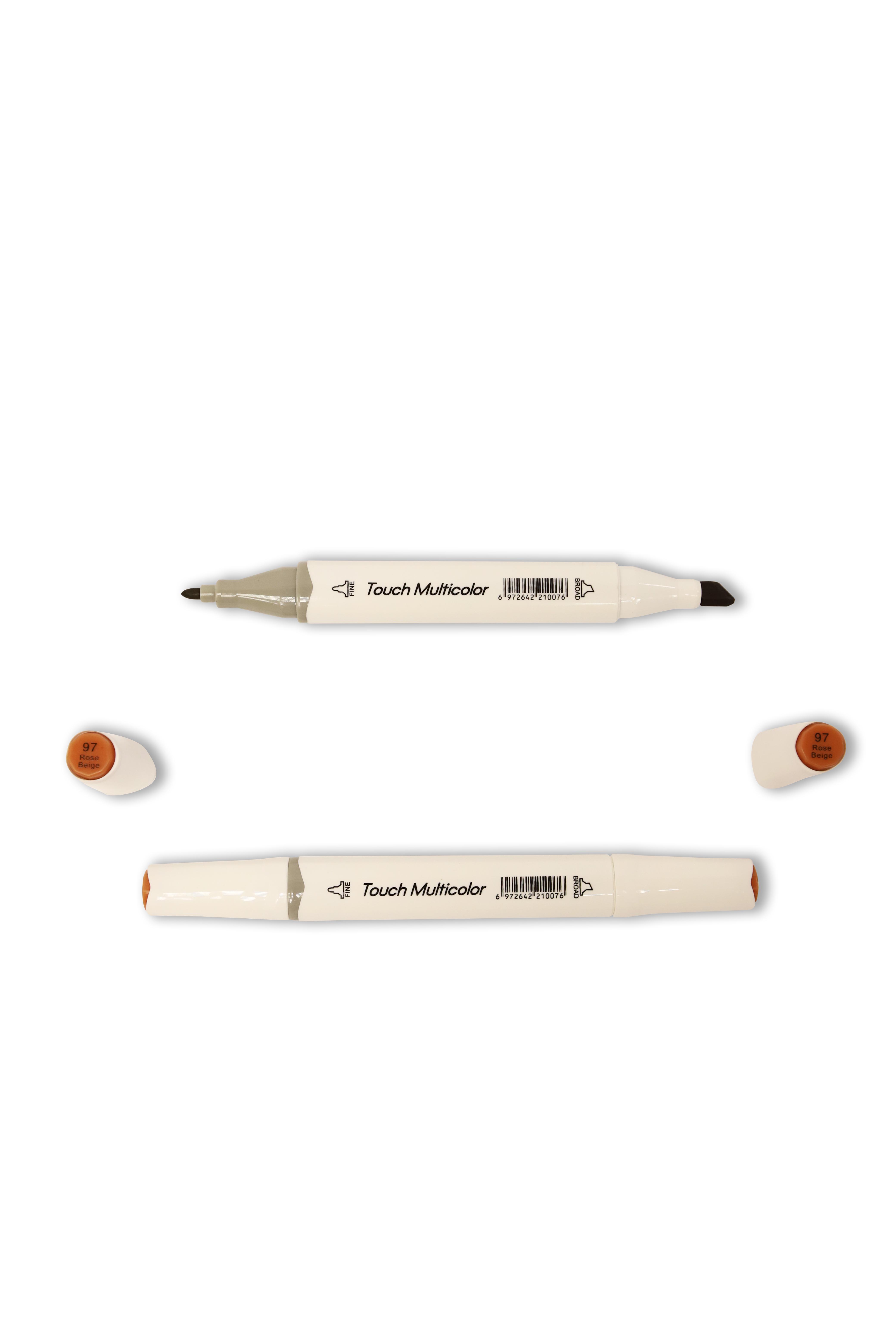 Двосторонній маркер для скетчингу Touch Multicolor M97 Rose/Beige - фото 2 Двосторонній маркер для скетчингу Touch Multicolor M97 Rose/Beige - фото 2