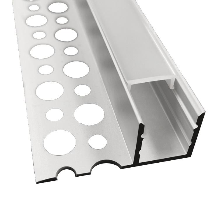 Профиль для светодиодной ленты под шпаклевку 3000x14x35 мм (28357)