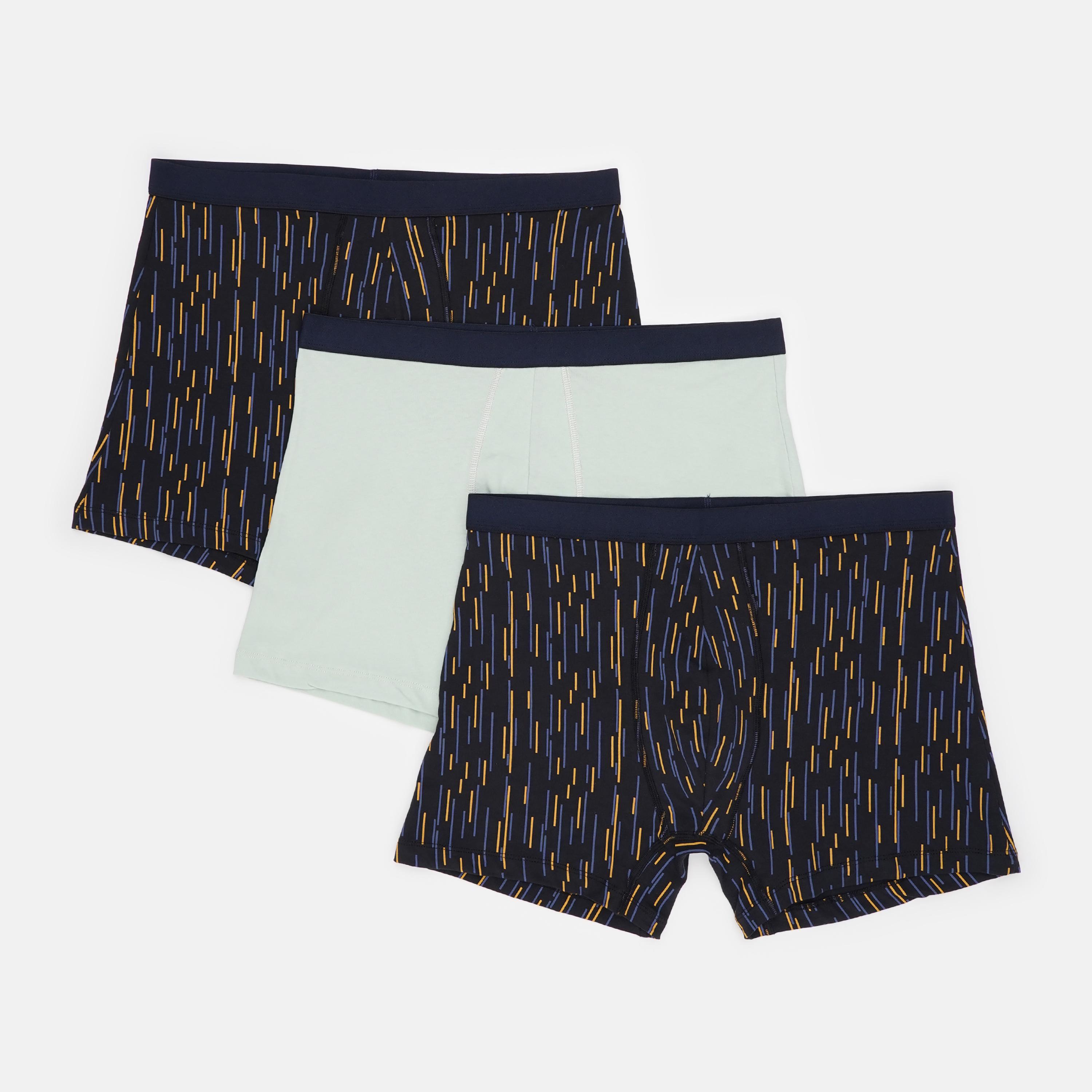 Труси Basic Collection 3 шт. XL М'ятний/Темно-синій (1438090249)