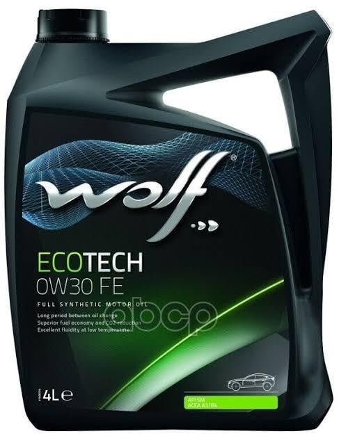 Моторне мастило WOLF EcoTech FE A3/B4 SN/CF 0W-30 4 л (8309304)