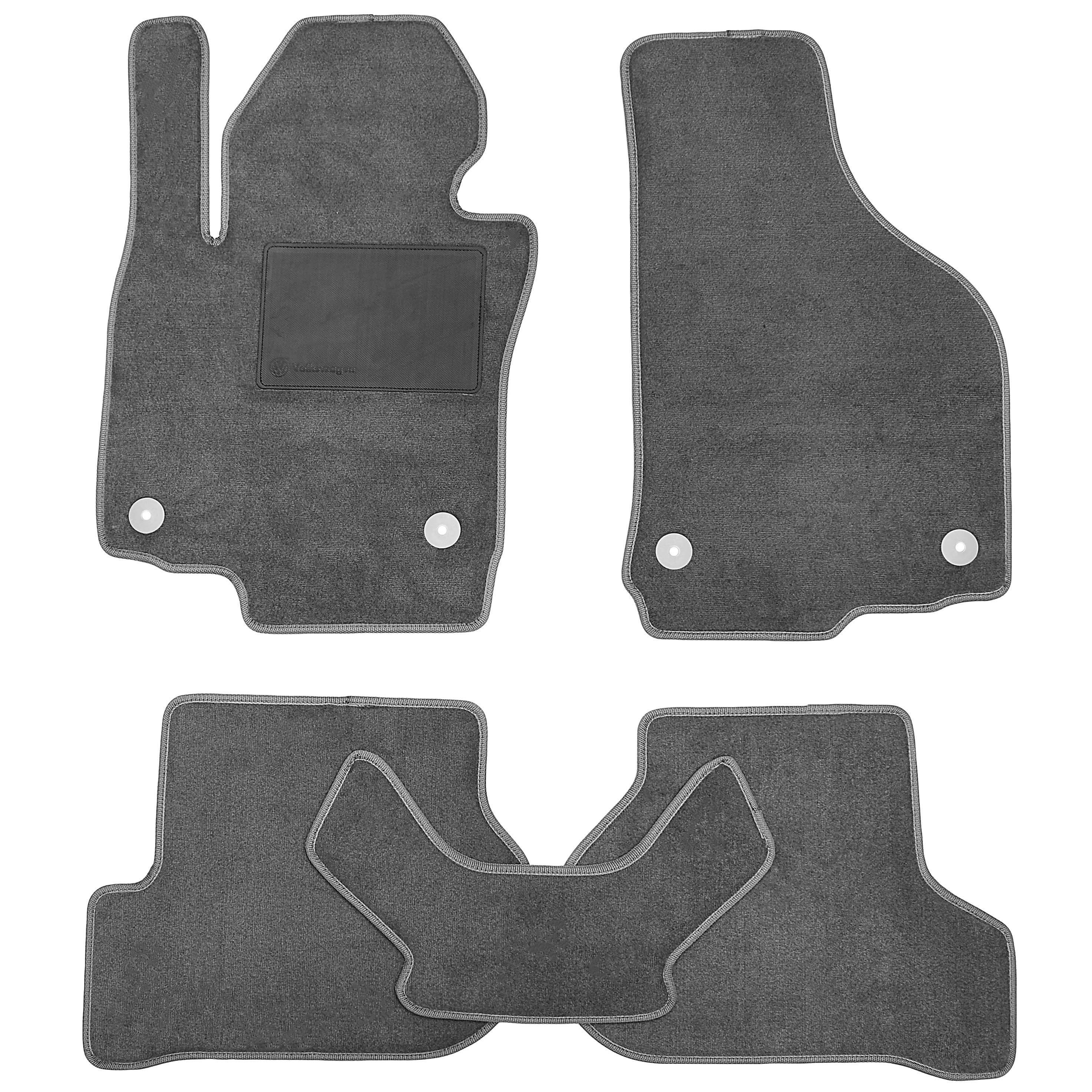 Коврики в салон для Volkswagen Golf V '04-09 текстильные Серый (169250)