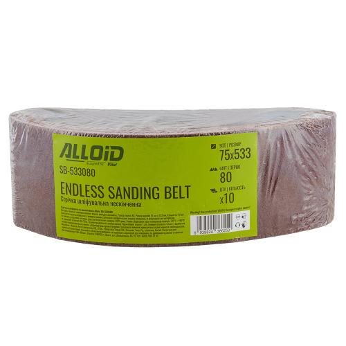 Стрічка шліфувальна нескінченна Alloid 75х533 мм P80 10 шт. (00000061462) - фото 7 Стрічка шліфувальна нескінченна Alloid 75х533 мм P80 10 шт. (00000061462) - фото 7