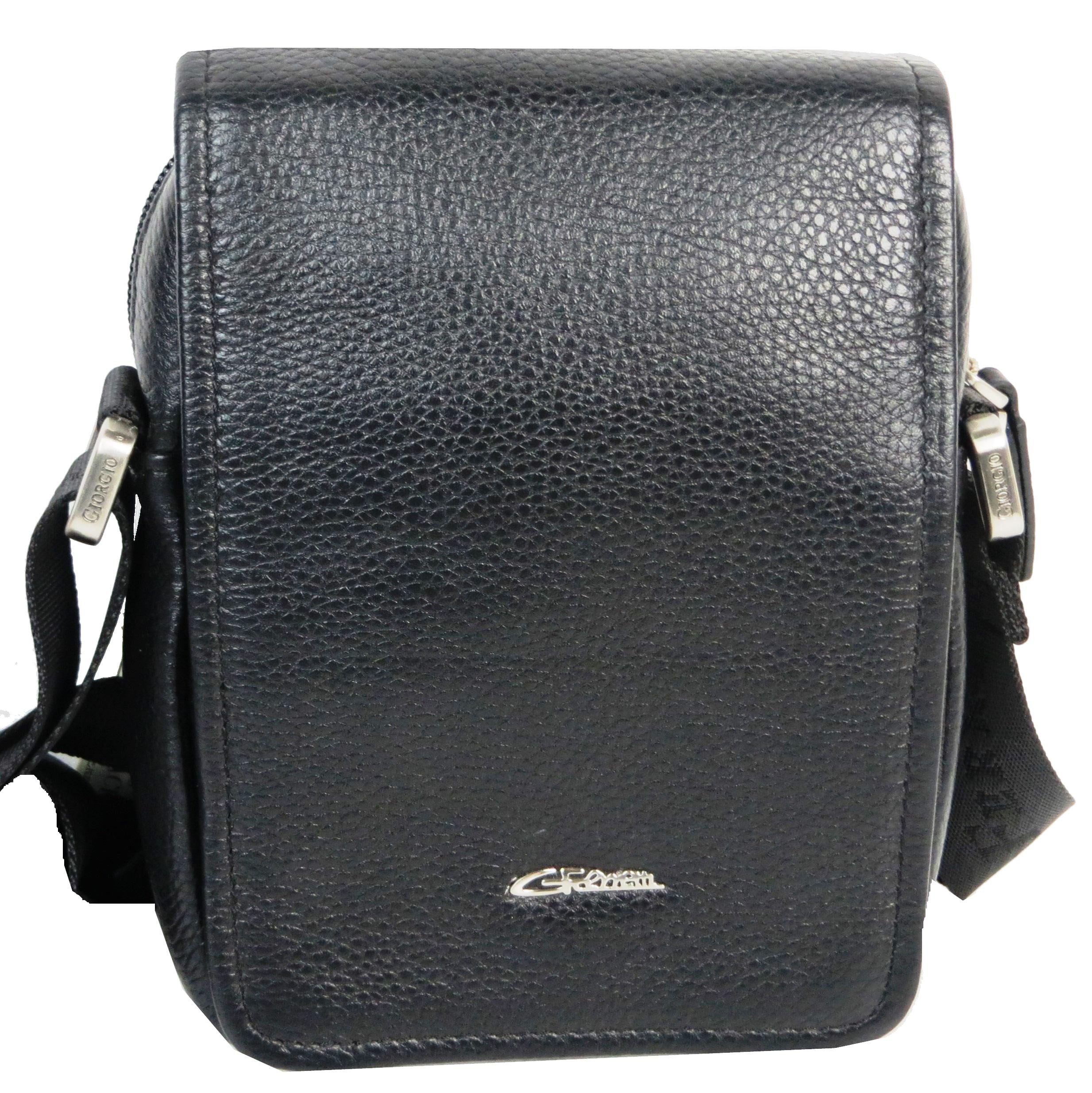 Сумка мужская Giorgio Ferretti кожаная Черный (B309 Black) Сумка мужская Giorgio Ferretti кожаная Черный (B309 Black)