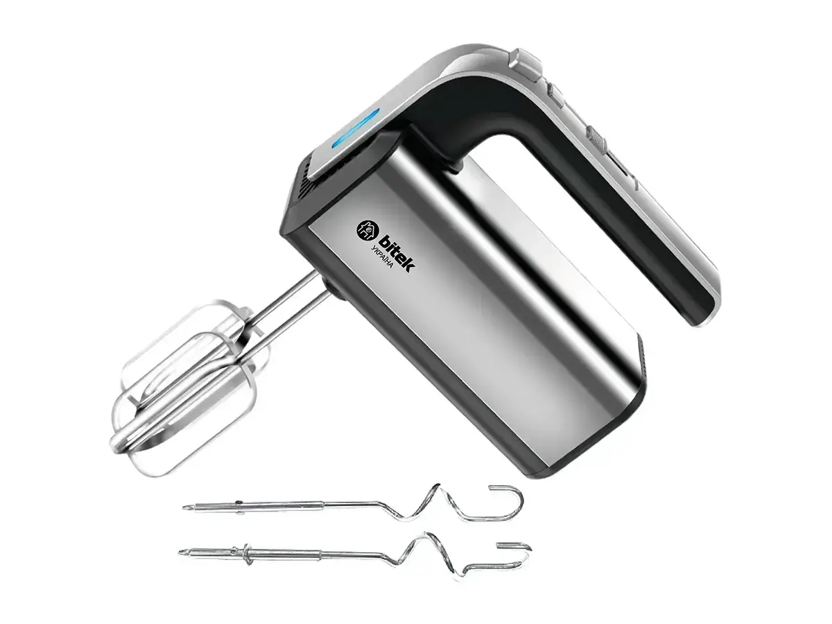 Міксер ручний 5-швидкісний з режимом Turbo і насадками 1600 Вт BITEK 6497 BT (6664)